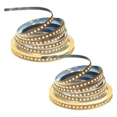 GENERICO - 2 Cintas Led 24V 2835 10W 120Led/m 5mt Luz Cálida