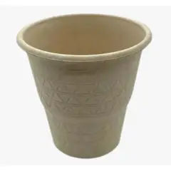 ECOSOULIFE - 25 Vasos Para Café De 230ml / 8 Oz 100% Compostables Caña De Azucar