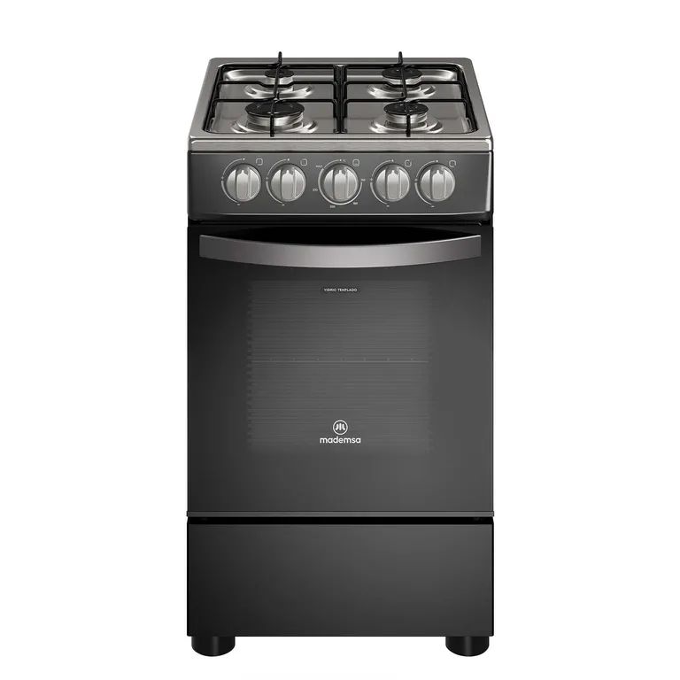 Cocina a Gas 4 Platos LimpiaFácil y Parrillas Alambrón FM4IP