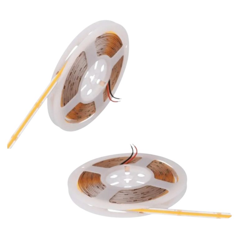 2 Cintas Led 24V COB IP54 320Led/m 10mt Luz Fría
