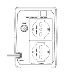 HIKVISION - UPS DS-UPS600 - 600VA360W - Bateria de Respaldo