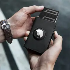 GENERICO - Billetera cuero con tarjetero bloqueo Rfid y airtag