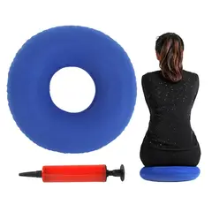 GENERICO - Cojin Dona Ortopedica Hemorroides Asiento Inflable+ Inflador