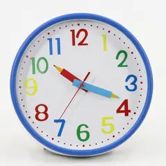 GENERICO - Reloj Mural de Colores Manecillas de Lápiz
