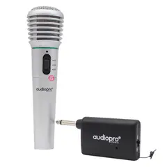 AUDIO PRO - Micrófono Inalámbrico Para Karaoke Gris - PS