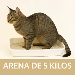 GENERICO - 5 KILOS Arena Aglutinante Para Gatos Maxima Absorcion