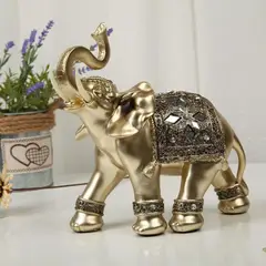 MOVI - ELEFANTE DECORATIVO 15X15CM ATRAE SUERTE RIQUEZA Y FELICIDAD
