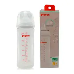 PIGEON - Mamadera Biberón Softouch Pp 330 Ml Color Blanco