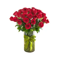 GENERICO - Florero de 50 Rosas Rojas