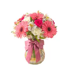 GENERICO - Florero Primaveral Rosado