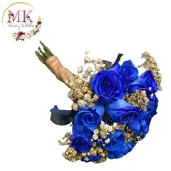 GENERICO - Bouquet de 12 Rosas Azules con Ilusión