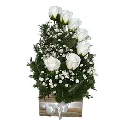 GENERICO - Espiral de Rosas Blancas Eternas