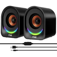 CASTLEN - Parlante Bluetooth Portátil Bocinas Inalámbrica Con RGB Negro R2