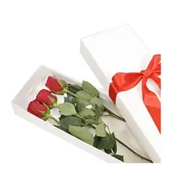 GENERICO - Caja de 3 Rosas Rojas