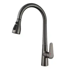 DUSCHY - MONOMANDO COCINA EXTRAIBLE GUN METAL COOLSTART