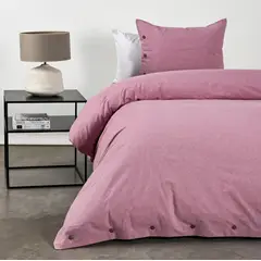 CANNON - Funda De Plumon Duvet 1.5 Plaza 200hilos 100% Algodón Lila.