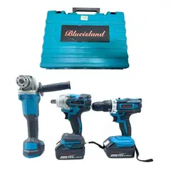 GENERICO - Set 3 herramientas Llave De Impacto Esmeril y Taladro Percutor