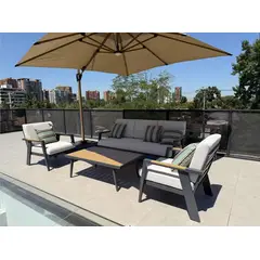 MODRA - Juego de Living Malta para Terraza y Jardín