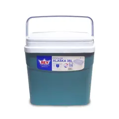 REYPLAST - Cooler Nevera Caba Hielera Portátil 35 Litros Azul