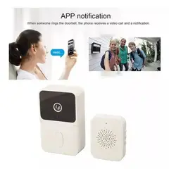GENERICO - Timbre con Cámara Wifi Inalámbrico voz+videollamadas