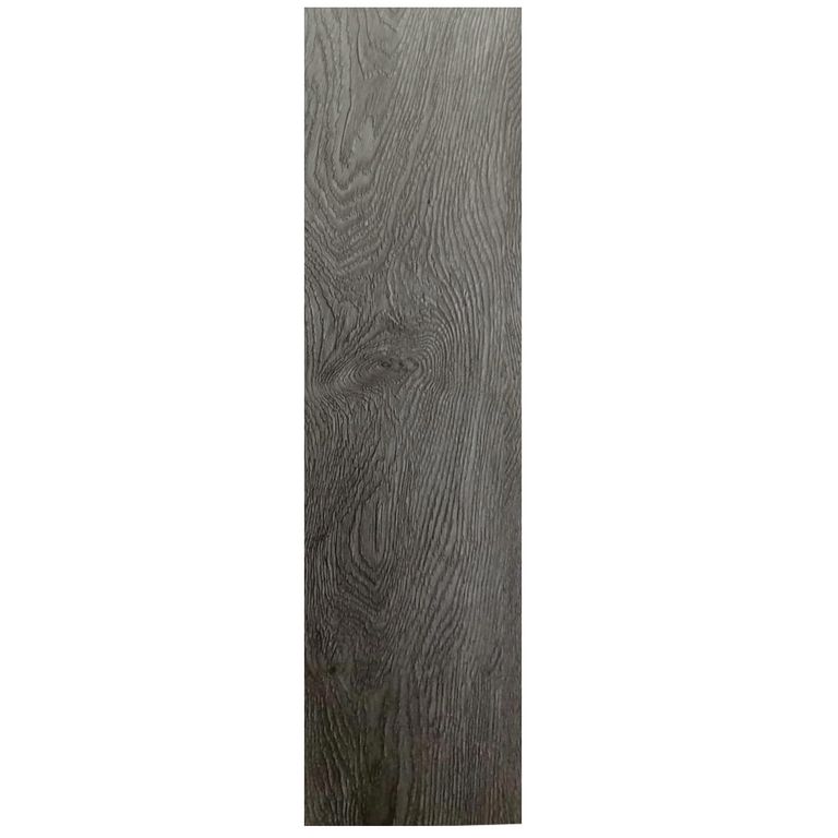 Piso Vinílico SPC Gris Biselado 2.24mt2 5mm 122x18.4 cm