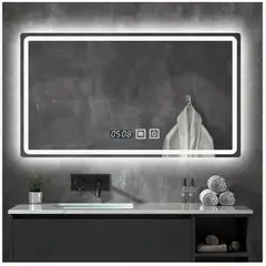 HOMER DESIGN - Espejo Baños Inteligente Luz Variable Antiempañante 50x70 Cm