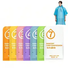 ATURE - Set 7 Ponchos Para Lluvia Capa Agua Poncho Impermeable