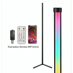 GENERICO - Lamparas De Pie Moderna Led De Esquina Rgb Control App