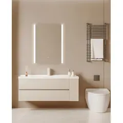 DELL ORTO - Espejo rectangular Led touch 60x80 cm iluminación frontal - Sella