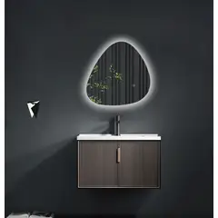 DELL ORTO - Espejo orgánico Led touch 50x50 cm Iluminación trasera - Bari…