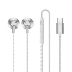 REMAX - Audífonos RM-711A Tipo-C Varios Colores Plateado