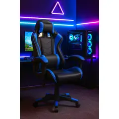 COSAS CASA - Silla Gamer de Escritorio Reclinable Color Azul