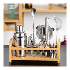 GENERICO - Set Coctelera Profesional Bartender Utensilios Bar 13 Pcs