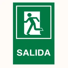 CREA PRINT - Aviso Salida sobre base metalica 20x30 cms