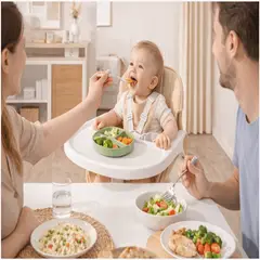 HOMER OUTDOOR - Silla De Comer 4 En 1 Para Bebé Silla Rosa