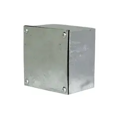 GENERICO - Caja Metálica B-22 200x200x100mm Lisa Galvanizada en Caliente