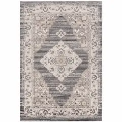 DECO2DAY - Alfombra Bergen A - 244x305 cm - Gris Beige