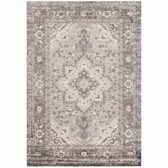 DECO2DAY - Alfombra Bergen E - 160x230 cm - Gris Beige