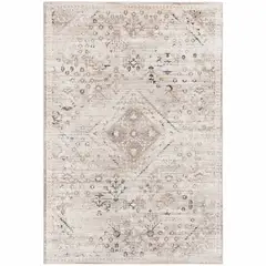 DECO2DAY - Alfombra Bergen F - 160x230 cm - Crema Beige