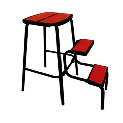 AGM - Piso Escala Titán Rojo Negro