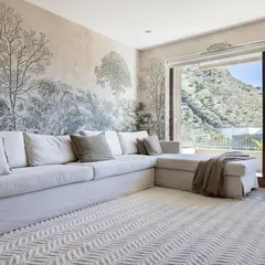 TRIBUS DEL MUNDO - Alfombra Latur White Dormitorio Lana Blanco 170x240