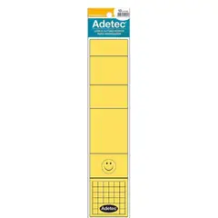 ADETEC - Lomos Autoadhesivos para Archivador Amarillo