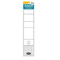 ADETEC - Lomos Autoadhesivos para Archivador Blanco