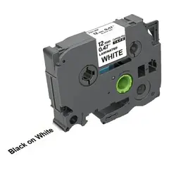 GENERICO - Cinta Generica Pt-h110 Rotuladora 12mmx8m Blanca Blanco