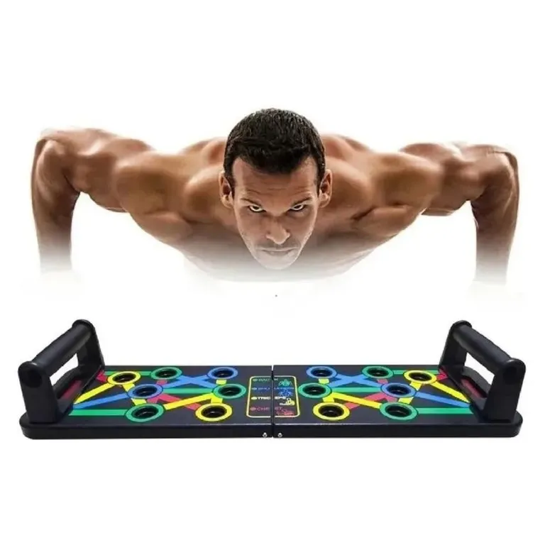 Tabla Flexiones Multiuso con Asas y Guía de Colores