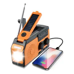 PUREPOWER - Generador De Dinamo De Energía Solar De Emergencia Con Radio