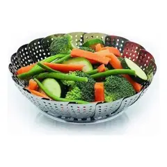 GENERICO - Vaporera Plegable Para Verduras Cesta Vaporera