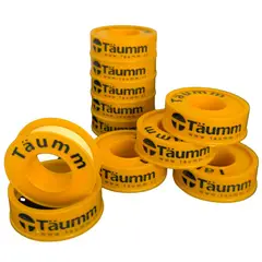 TAUMM - Teflón Amarillo 1/2" para Gas Täumm - Pack 10 Unidades