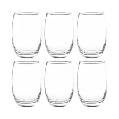 CRISTAR - Set 24 Vasos Vidrio Mikonos 460cc Transparente