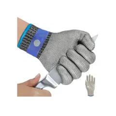 GENERICO - Guante Anticorte Carnicero Resistente De Acero Inoxidable XS